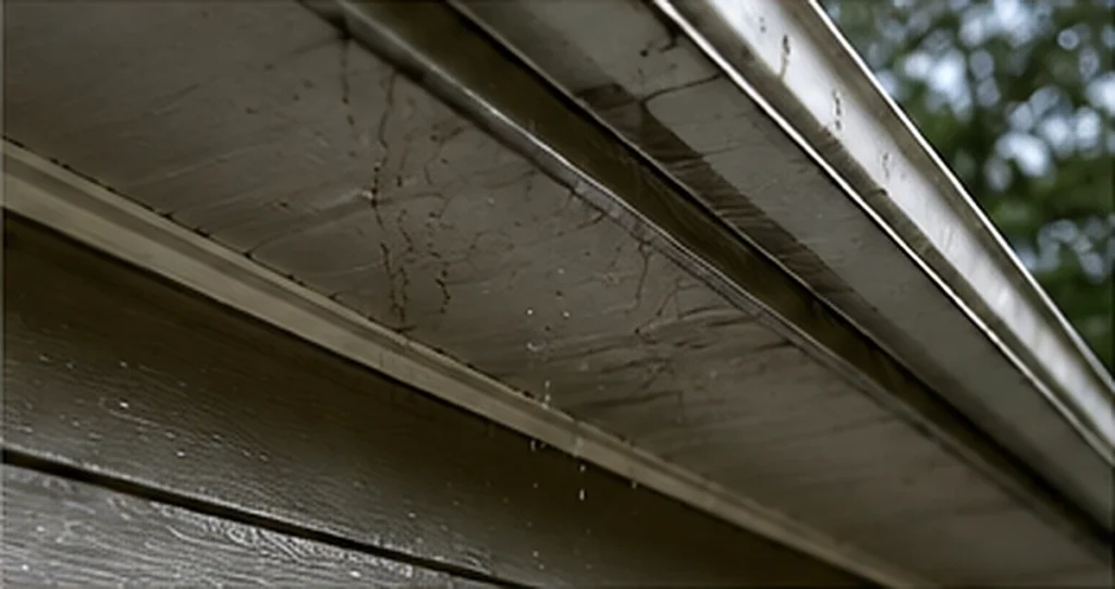 fascia and soffit water damage from clogged gutters in Chapel Hill