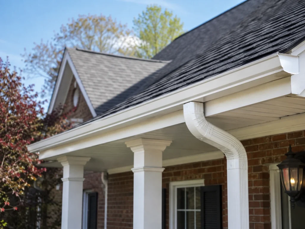 K-style gutter and downspout components for seamless gutter installation cost Durham NC K-style gutter and downspout components for seamless gutter installation cost Durham NC
