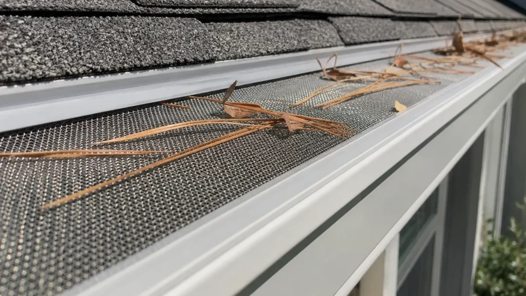 Micro-mesh gutter guard surface for fine debris Micro-mesh gutter guard surface for fine debris