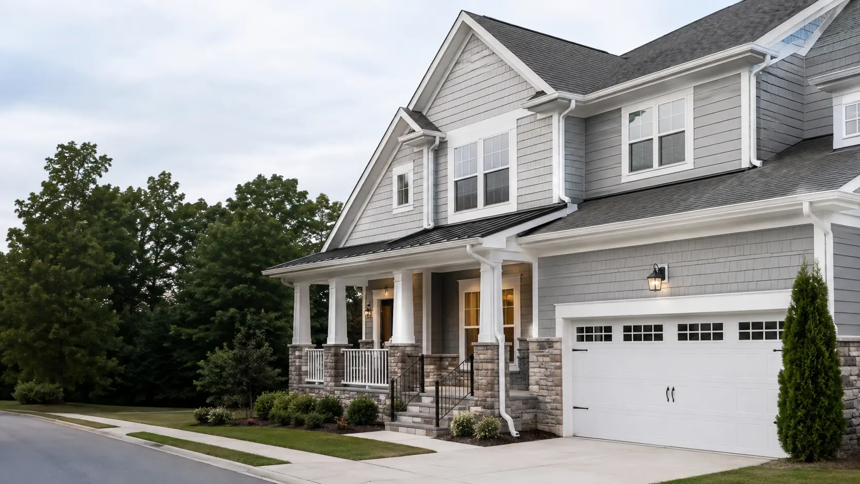 Gutter Guards Cary NC Residential Installation Professional gutter guard installation on a home in Cary, North Carolina