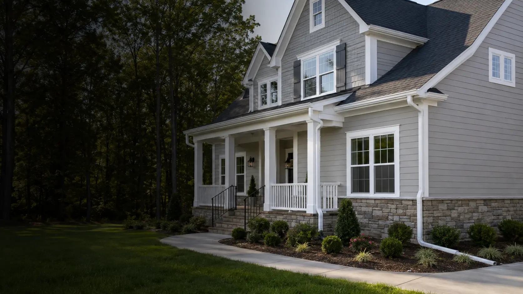 Gutter Guards Fuquay-Varina NC Residential Installation Professional gutter guard installation on a home in Fuquay-Varina, North Carolina
