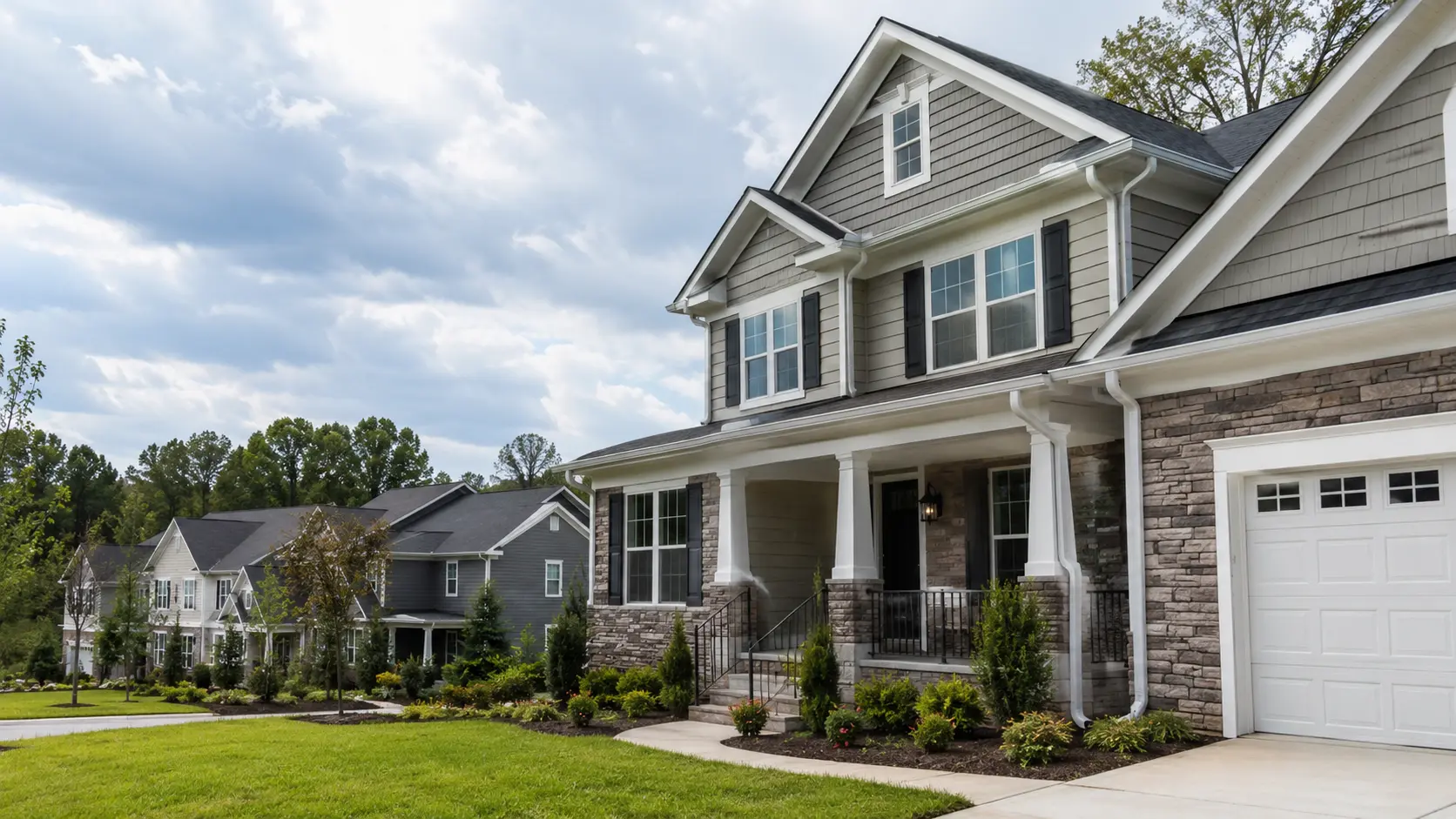 Gutter Guards Holly Springs NC Residential Installation Professional gutter guard installation on a home in Holly Springs, North Carolina