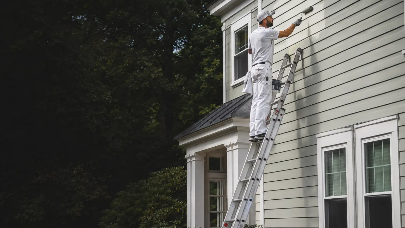 House Painters Durham NC Residential Painting Service Professional exterior house painter working in Durham North Carolina