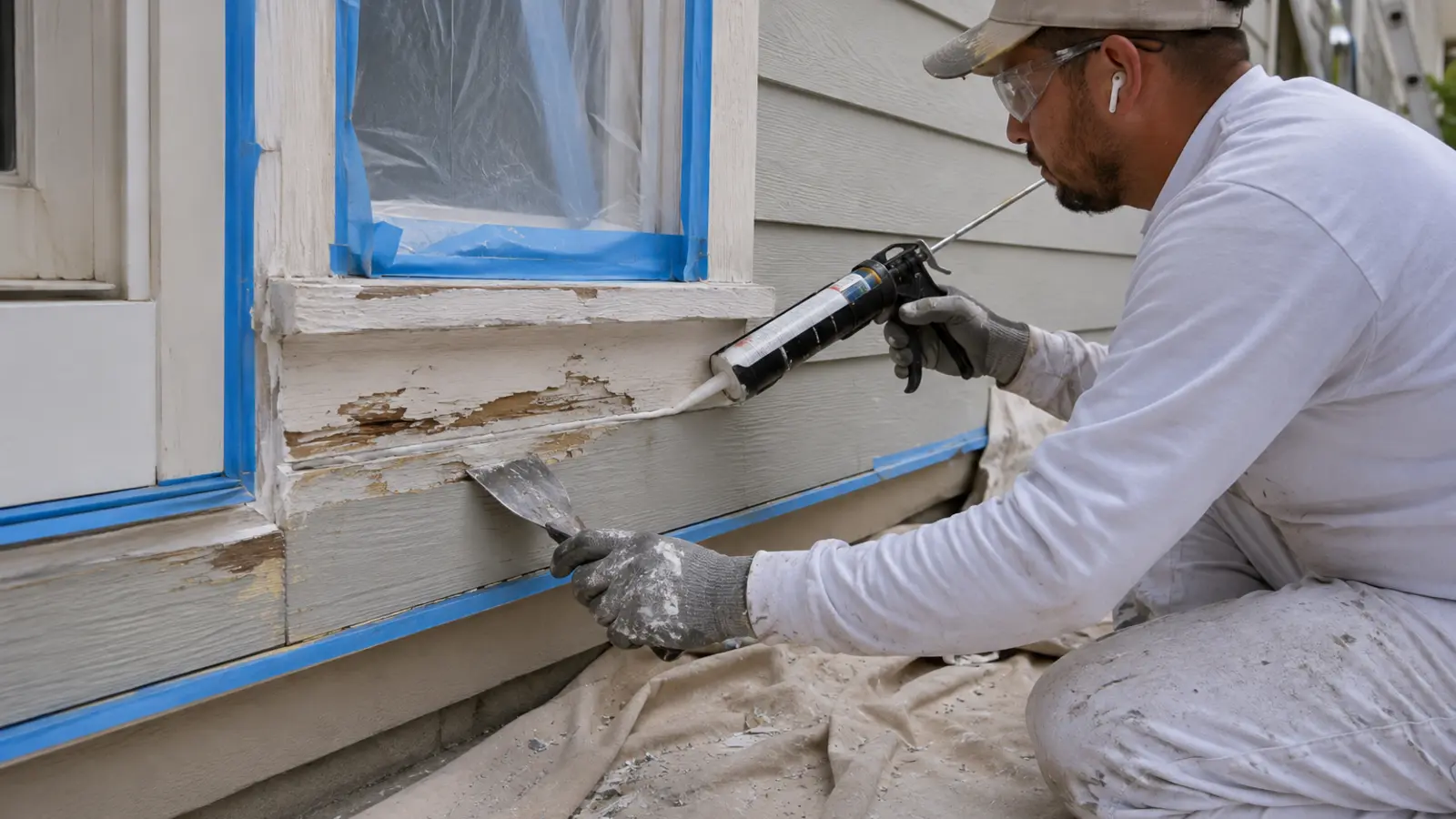 House Painters Raleigh NC Residential Painting Service Professional exterior house painter working in Raleigh North Carolina